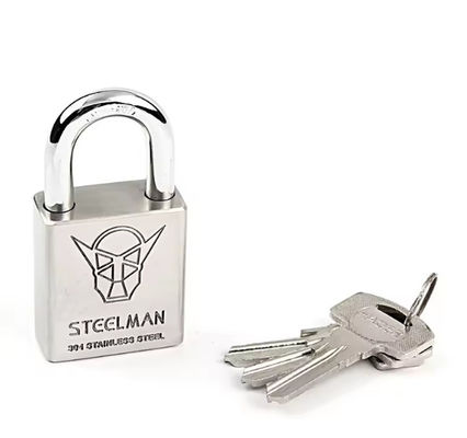 Gelang pendek stainless padlock Kunci sama untuk kabinet Anti asam 6 paket