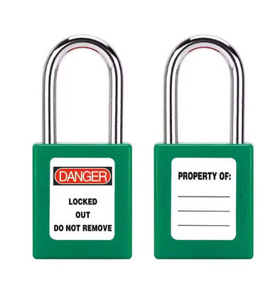 Multifunction Loto Lockout Tagout Padlocks ABS Plastik hijau merah