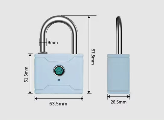 IP55 Waterproof Fingerprint Padlock Combination Untuk Tas ransel
