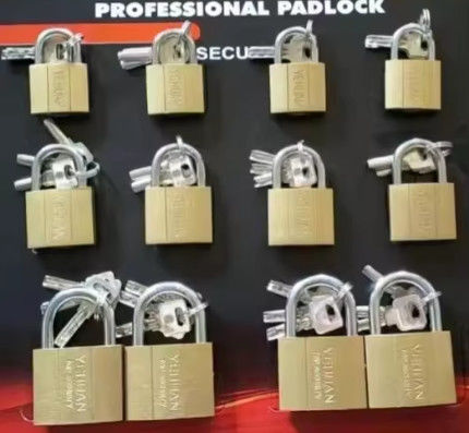 Kuningan Kecil Tembaga Lapisan Besi 38mm Padlock Heavy Duty