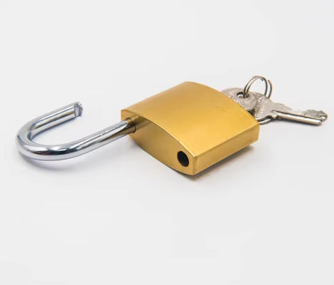 Bulk Hardened Steel Imitation Copper Padlock 38mm Untuk Luar Ruangan