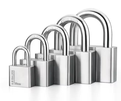 60MM 30MM 304 Stainless Steel Padlock Keyed Alike Rust Proof 100 Pack