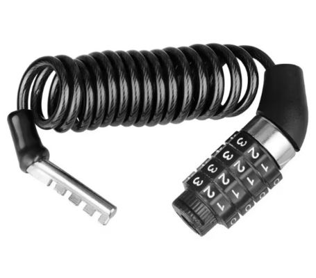 Kekuatan Anti Pencurian Sepeda Rantai Kunci Kabel Baja 4 digit