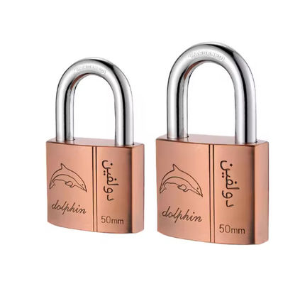Gelang pendek gembok tembaga 50mm Kuningan Bulk Keyed sama