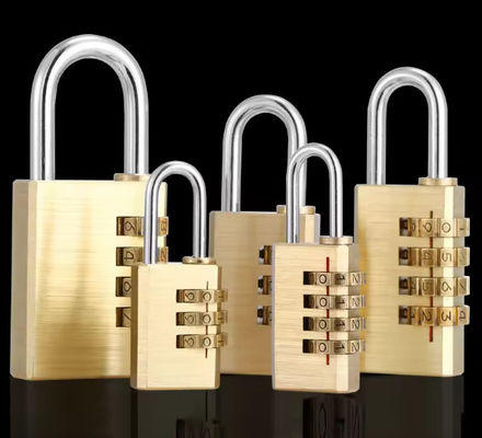 4 Digit Brass Kombinasi Password Kunci Untuk Bagasi Bagasi Resetable
