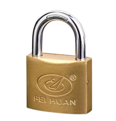 Antirust Imitasi Perkakas Padlock Tembaga 38mm Logo Khusus