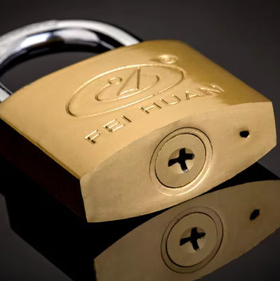 Antirust Imitasi Perkakas Padlock Tembaga 38mm Logo Khusus