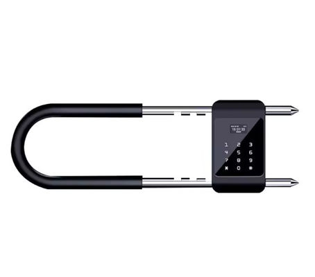 Smart Fingerprint U Bentuk Padlock USB Charge Keamanan Tinggi