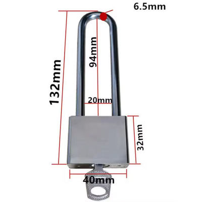 Kuningan Stainless Steel Long Shackle Combination Lock 40 mm