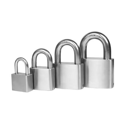 Perak keamanan stainless lock mini gantungan kunci sama 25mm