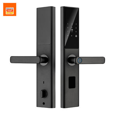 Kode RFID Kartu IC Smartphone Aplikasi Buka kunci Biometrik Sidik jari Smart Lock Tuya Smart WiFi Digital Door Lock